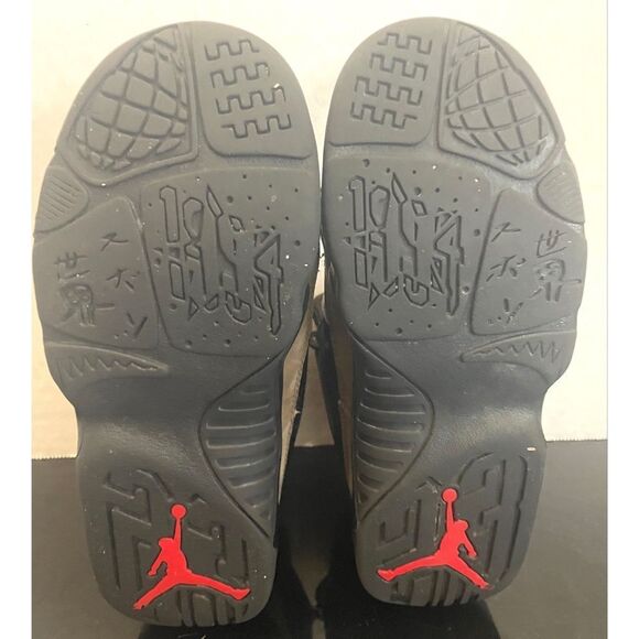 Little Kid's Jordan 9 Retro Black/True Red-Light Olive (401811 030) Size 13C - Picture 9 of 9